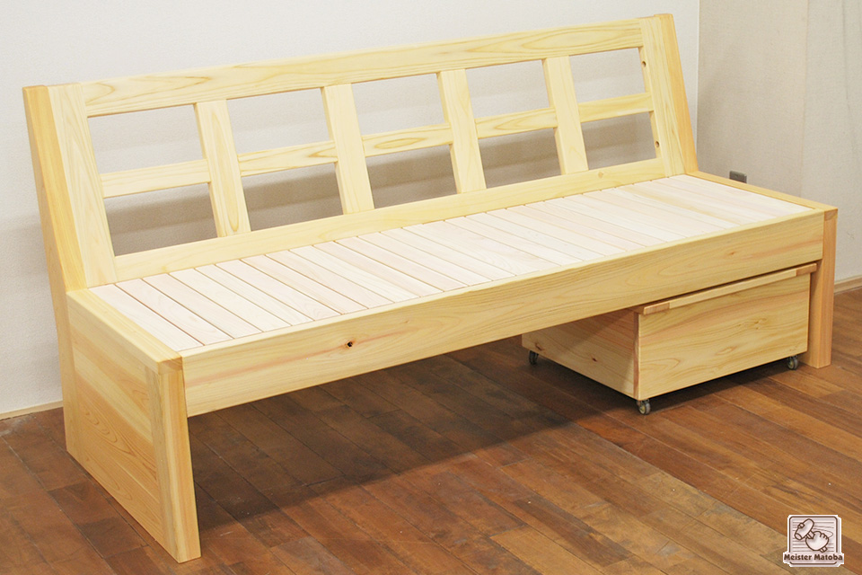 無垢ひのき木製ソファー　NO1505042