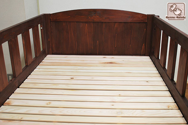 ひのきロフトベッド　寝台片さ62センチ