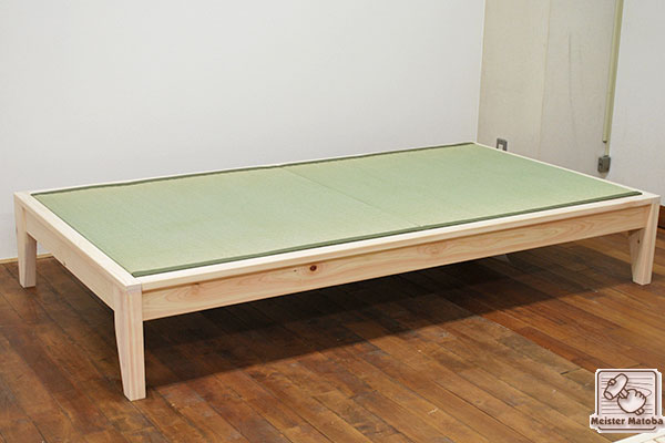 無垢国産ひのき畳ベッド　幅110センチ