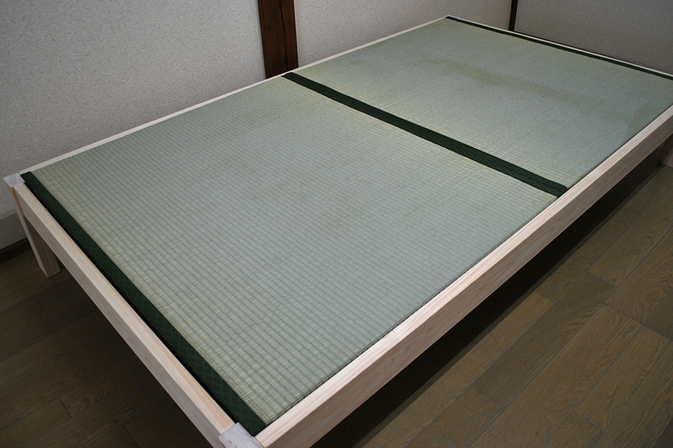 ひのきベッドとひのき畳のひのき畳ベッドセミダブルサイズ　2111015