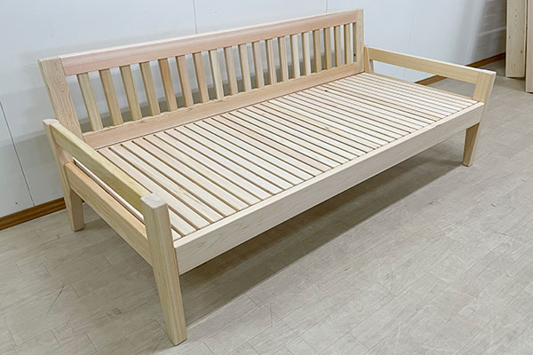 セミシングル　ひのき木製ソファーベッド　2309052