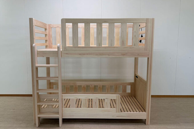 セミシングル内寸幅82cm長さ180cm二段ベッド　2505007