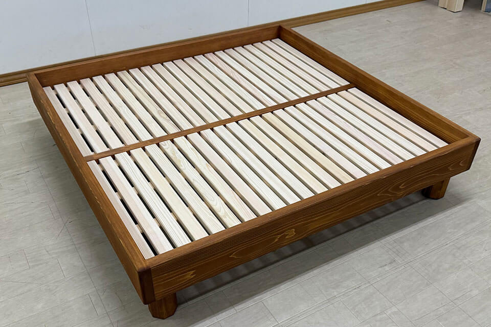 無垢ひのき120cm四方の高さ25cmの小上がり　2506013