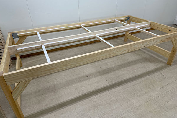 セミダブルサイズ・長さロングタイプのロフトベット 2507033