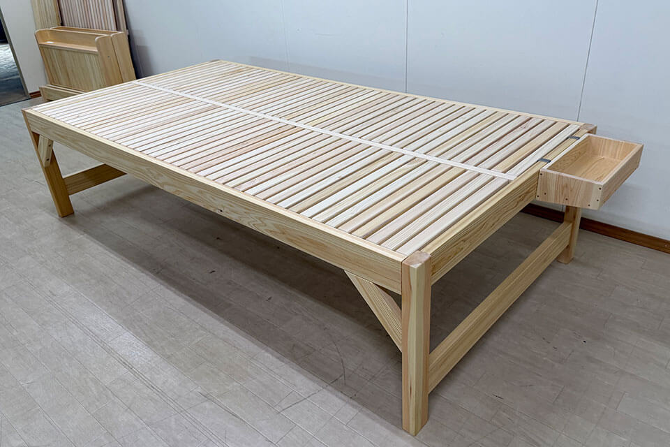 セミダブルサイズ・長さロングタイプのロフトベット 2507033