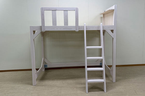 設置長さ192cm以内で作るロフトベッド|幅97×長さ185cmマット対応2507036