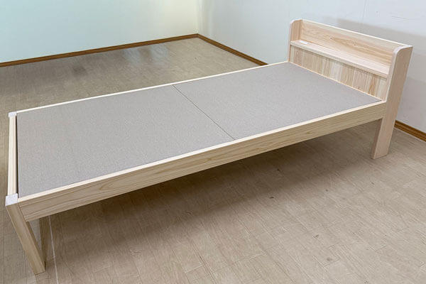 ひのき棚付きベッド　ひのき畳ベッド畳おもて和紙　2510009
