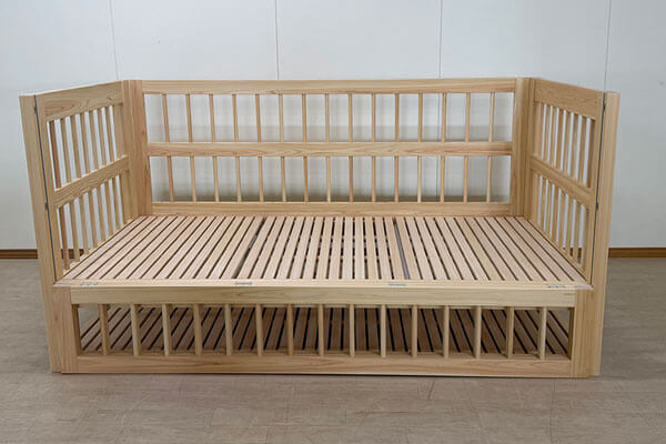 200cm対応の介護ベッド製作事例オーダー訓練ベッド・大型ベビーベッド2510022