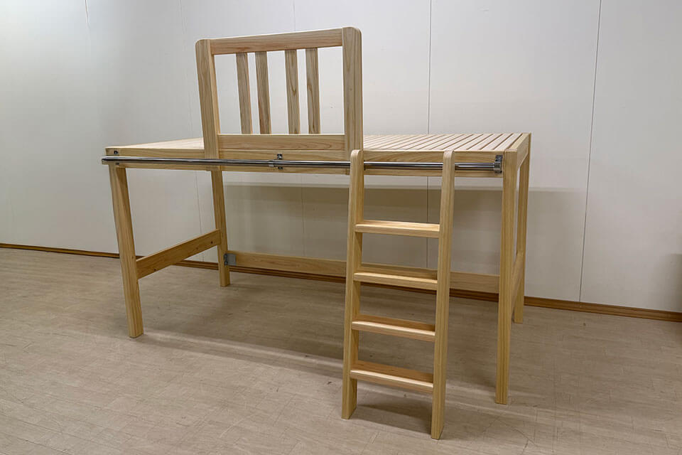 9歳の娘さんのオーダーロフトベッド製作ご相談｜シングルサイズ対応 2510032
